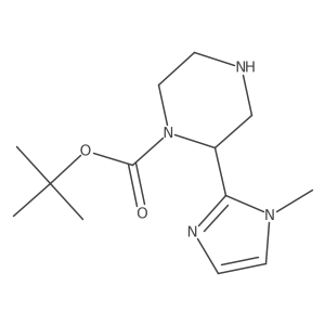 tert-butyl 2-(1-methyl-1H-imidazol-2-yl)piperazine-1-carboxylate Structure