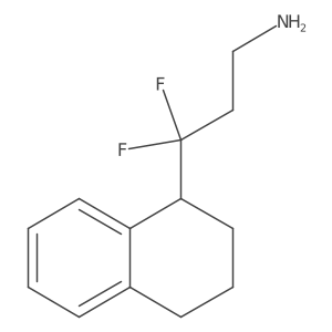 3,3-Difluoro-3-(1,2,3,4-tetrahydronaphthalen-1-yl)propan-1-amine结构式