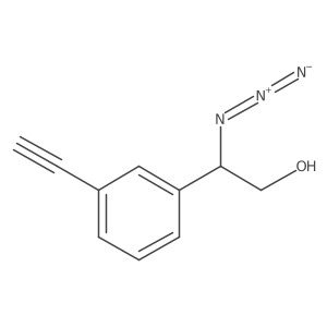2-Azido-2-(3-ethynylphenyl)ethan-1-ol结构式