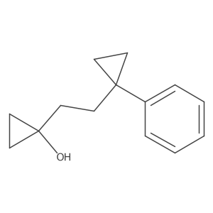 1-[2-(1-Phenylcyclopropyl)ethyl]cyclopropan-1-ol结构式