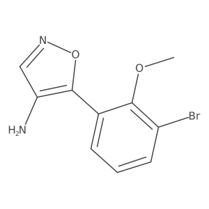 5-(3-Bromo-2-methoxyphenyl)-1,2-oxazol-4-amine Structure