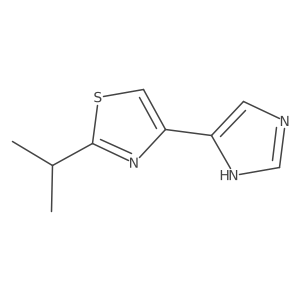 4-(1H-imidazol-4-yl)-2-(propan-2-yl)-1,3-thiazole Structure