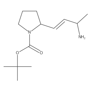 Tert-butyl 2-(3-aminobut-1-en-1-yl)pyrrolidine-1-carboxylate Structure