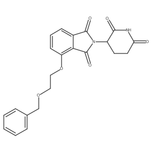 4-(2-benzyloxyethoxy)-2-[(3S)-2,6-dioxo-3-piperidyl]isoindoline-1,3-dione结构式