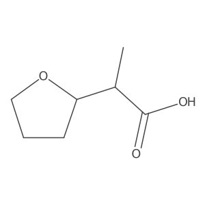 (2R)-2-(Oxolan-2-yl)propanoic acid结构式