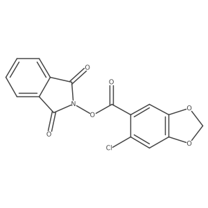 1,3-dioxo-2,3-dihydro-1H-isoindol-2-yl 6-chloro-1,3-dioxaindane-5-carboxylate Structure