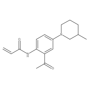 N-[2-acetyl-4-(3-methylpiperidin-1-yl)phenyl]prop-2-enamide Structure