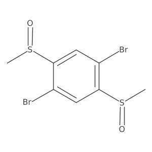 1,4-Dibromo-2,5-bis(methylsulfinyl)benzene结构式