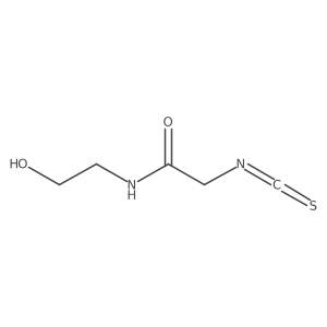 N-(2-Hydroxyethyl)-2-isothiocyanatoacetamide结构式