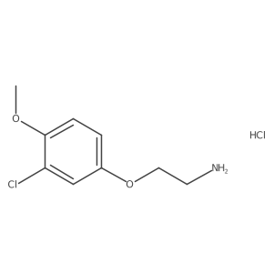 2-(3-Chloro-4-methoxyphenoxy)ethanamine;hydrochloride Structure