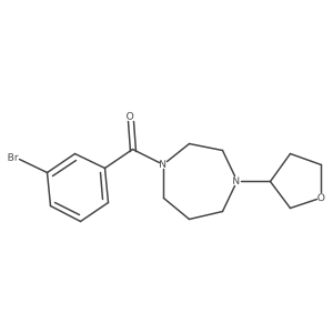 1-(3-Bromobenzoyl)-4-(oxolan-3-yl)-1,4-diazepane结构式