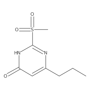 2-Methanesulfonyl-6-propylpyrimidin-4-ol结构式