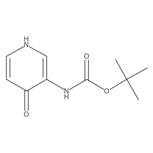 tert-Butyl (4-hydroxypyridin-3-yl)carbamate结构式