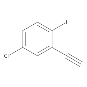 4-Chloro-2-ethynyl-1-iodobenzene结构式