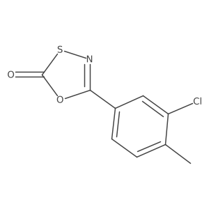 (3-Chloro-4-methylphenyl)-1,3,4-oxathiazol-2-one结构式
