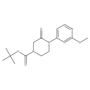 Tert-butyl 4-(2-methoxypyridin-4-yl)-3-oxopiperazine-1-carboxylate Structure