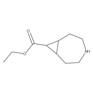ethyl (1R,7S,8R)-4-azabicyclo[5.1.0]octane-8-carboxylate结构式