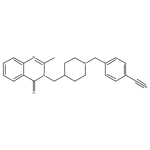 4-({4-[(2-Methyl-4-oxo-3,4-dihydroquinazolin-3-yl)methyl]piperidin-1-yl}methyl)benzonitrile结构式