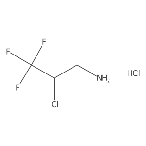 2-Chloro-3,3,3-trifluoropropan-1-aminehydrochloride Structure