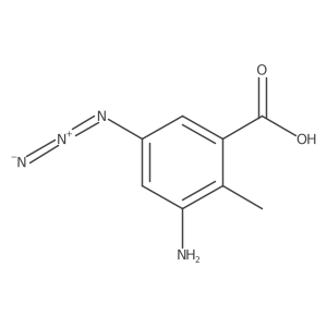 3-Amino-5-azido-2-methylbenzoic acid Structure
