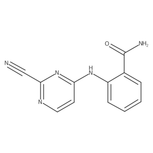 2-[(2-Cyanopyrimidin-4-yl)amino]benzamide结构式