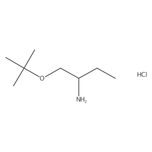 (2R)-1-[(2-Methylpropan-2-yl)oxy]butan-2-amine;hydrochloride结构式