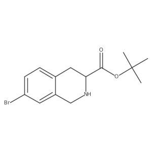 tert-butyl (3S)-7-bromo-1,2,3,4-tetrahydroisoquinoline-3-carboxylate Structure