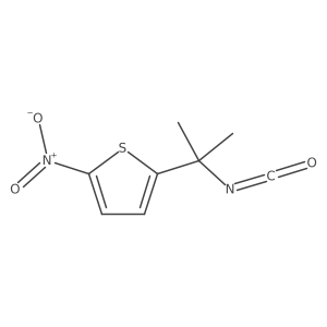 2-(2-Isocyanatopropan-2-yl)-5-nitrothiophene Structure