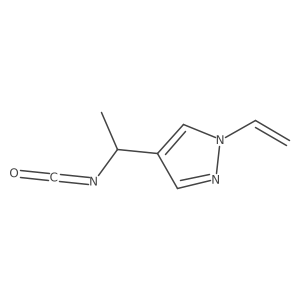 1-ethenyl-4-(1-isocyanatoethyl)-1H-pyrazole Structure