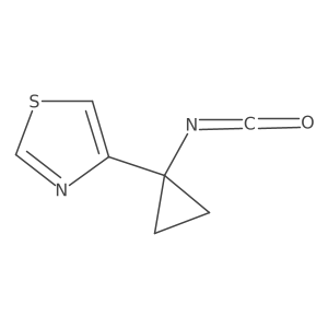 4-(1-Isocyanatocyclopropyl)-1,3-thiazole Structure