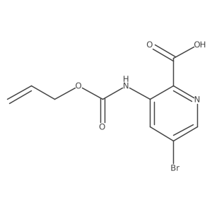 5-Bromo-3-{[(prop-2-en-1-yloxy)carbonyl]amino}pyridine-2-carboxylic acid Structure