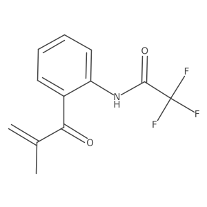 2,2,2-trifluoro-N-[2-(2-methylprop-2-enoyl)phenyl]acetamide结构式