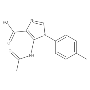 5-acetamido-1-(4-methylphenyl)-1H-imidazole-4-carboxylic acid Structure