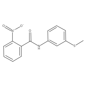 N-[3-(Methylthio)phenyl]-2-nitrobenzamide结构式