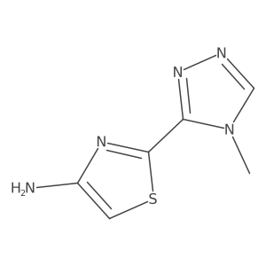2-(4-Methyl-4H-1,2,4-triazol-3-YL)thiazol-4-amine结构式