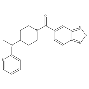 N-[1-(2,1,3-benzothiadiazole-5-carbonyl)piperidin-4-yl]-N-methylpyridin-2-amine Structure