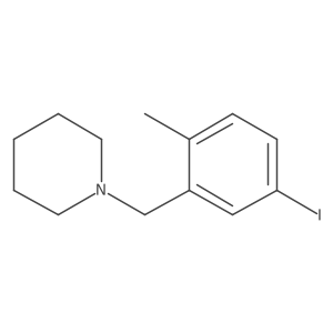 1-(5-Iodo-2-methylbenzyl)piperidine结构式