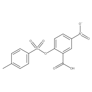 2-[(4-Methylbenzenesulfonyl)oxy]-5-nitrobenzoic acid结构式