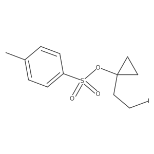 1-(2-Iodoethyl)cyclopropyl 4-methylbenzene-1-sulfonate结构式