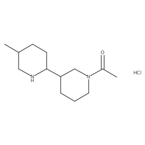 rel-1-((2R,5S)-5-Methyl-[2,3'-bipiperidin]-1'-yl)ethan-1-one hydrochloride Structure