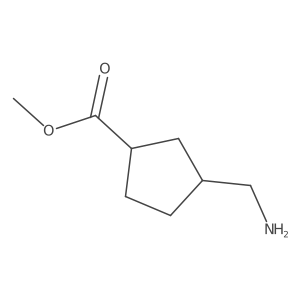 methyl (1R,3S)-3-(aminomethyl)cyclopentanecarboxylate Structure