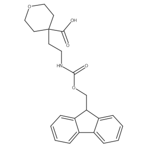 4-[2-({[(9H-fluoren-9-yl)methoxy]carbonyl}amino)ethyl]oxane-4-carboxylic acid结构式