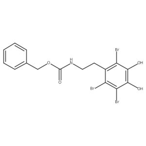 benzyl N-[2-(2,3,6-tribromo-4,5-dihydroxyphenyl)ethyl]carbamate结构式