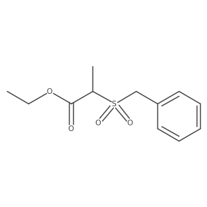 Ethyl 2-[(phenylmethyl)sulfonyl]propanoate Structure