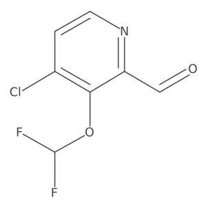 4-Chloro-3-(difluoromethoxy)picolinaldehyde结构式
