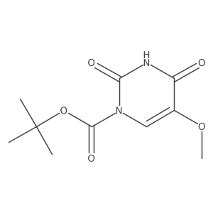 Tert-butyl 5-methoxy-2,4-dioxopyrimidine-1-carboxylate结构式