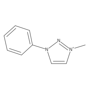 1-Methyl-3-phenyl-1H-1,2,3-triazolium Structure
