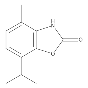 4-Methyl-7-isopropyl-3H-benzooxazol-2-one结构式