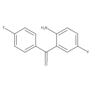 (2-Amino-5-fluorophenyl)(4-fluorophenyl)methanone结构式