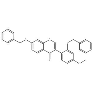 7-(Benzyloxy)-3-(2-(benzyloxy)-4-methoxyphenyl)-4H-chromen-4-one结构式